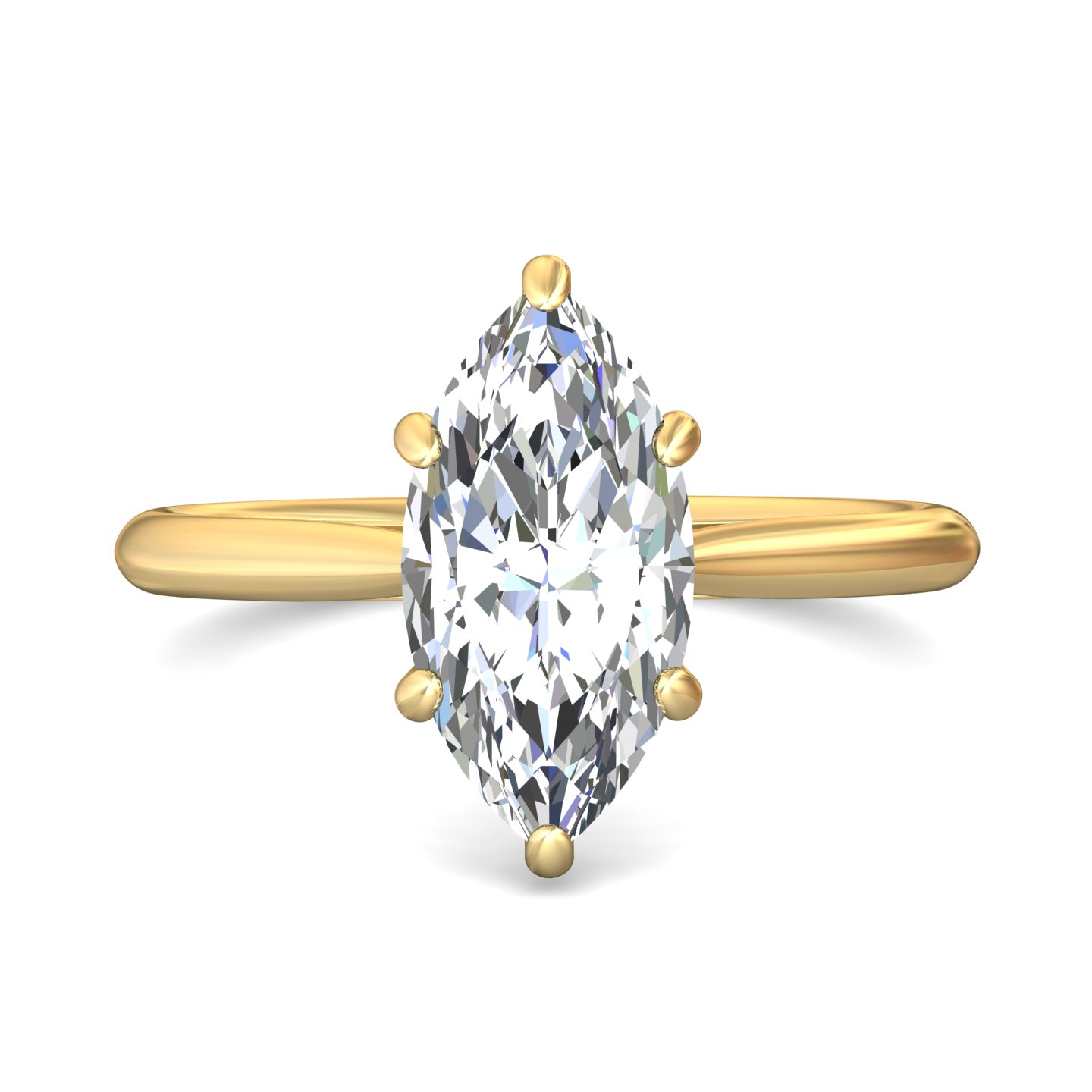 14k rose gold marquise diamond engagement ring
