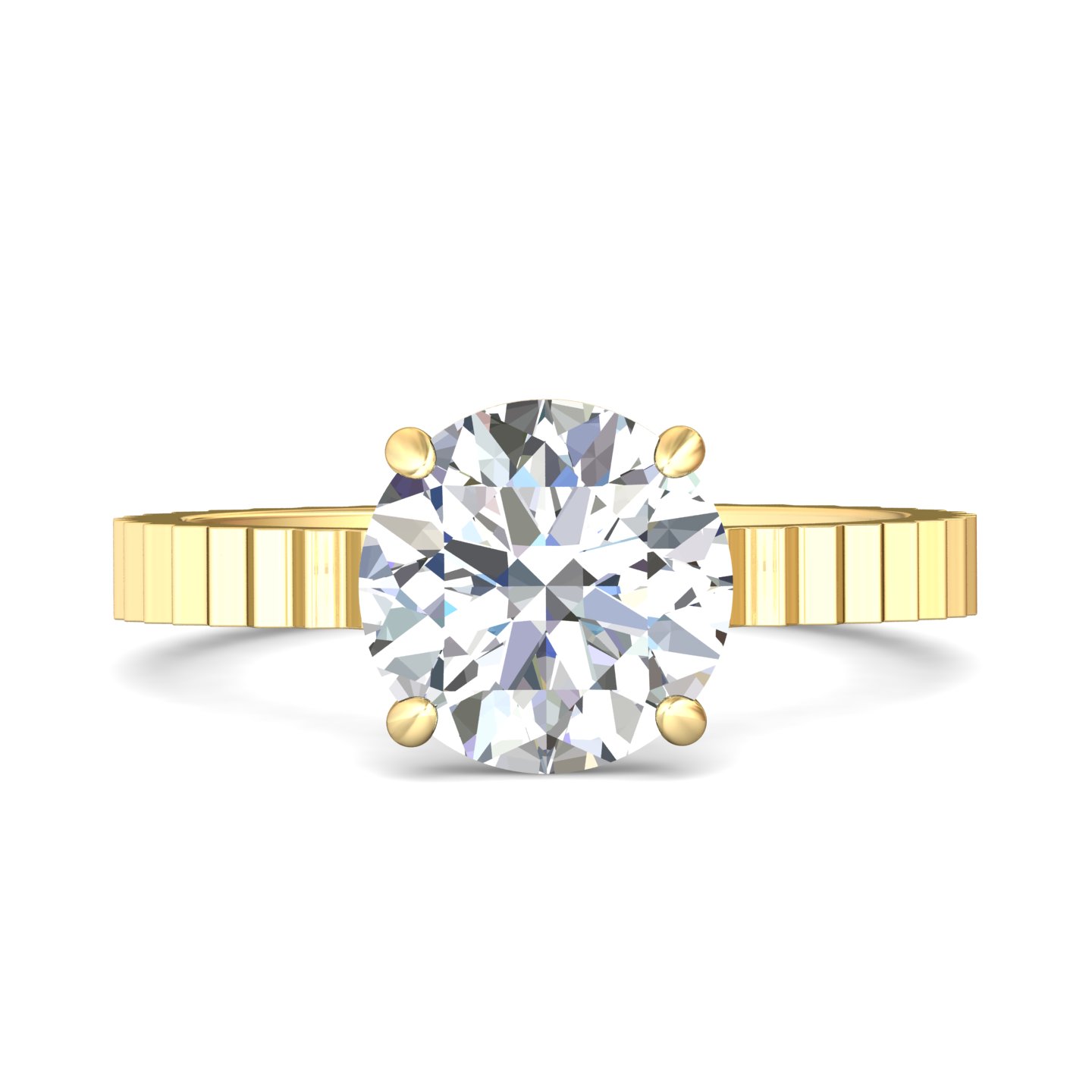14k yellow gold and platinum radiant diamond engagement ring