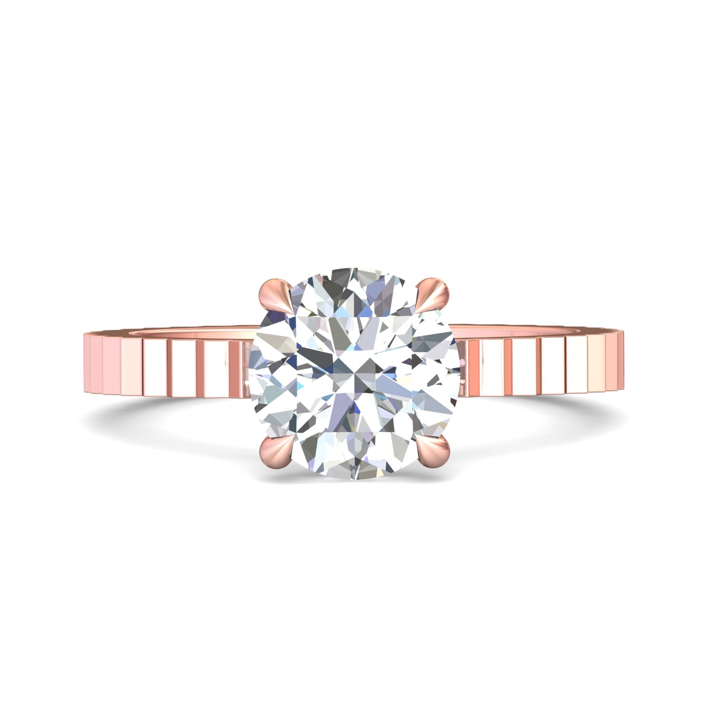 14k yellow and white gold cushion diamond engagement ring
