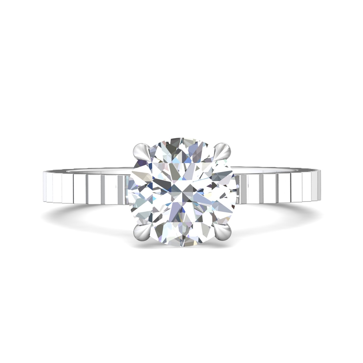 14k yellow and white gold cushion diamond engagement ring