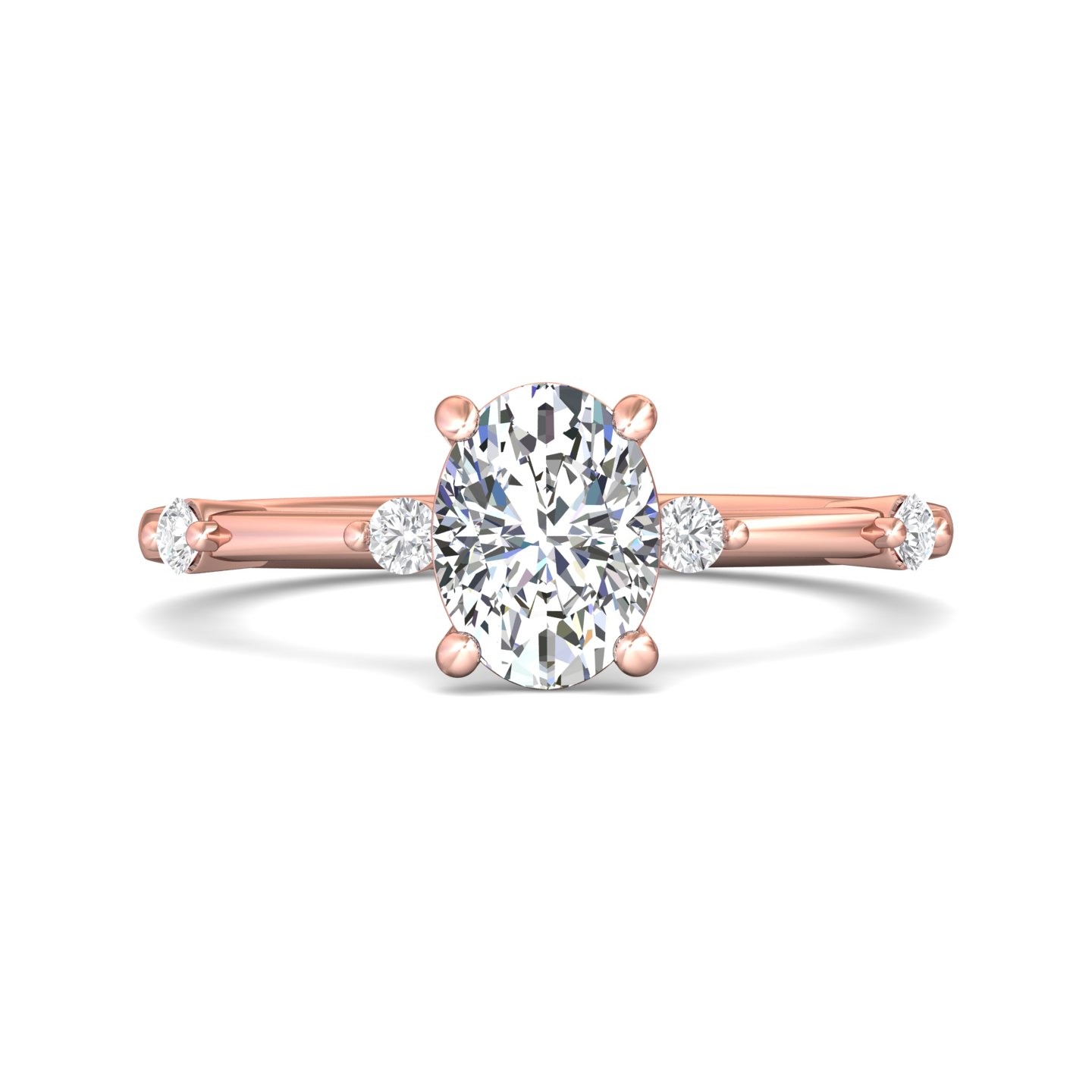 18k yellow gold and platinum round diamond engagement ring