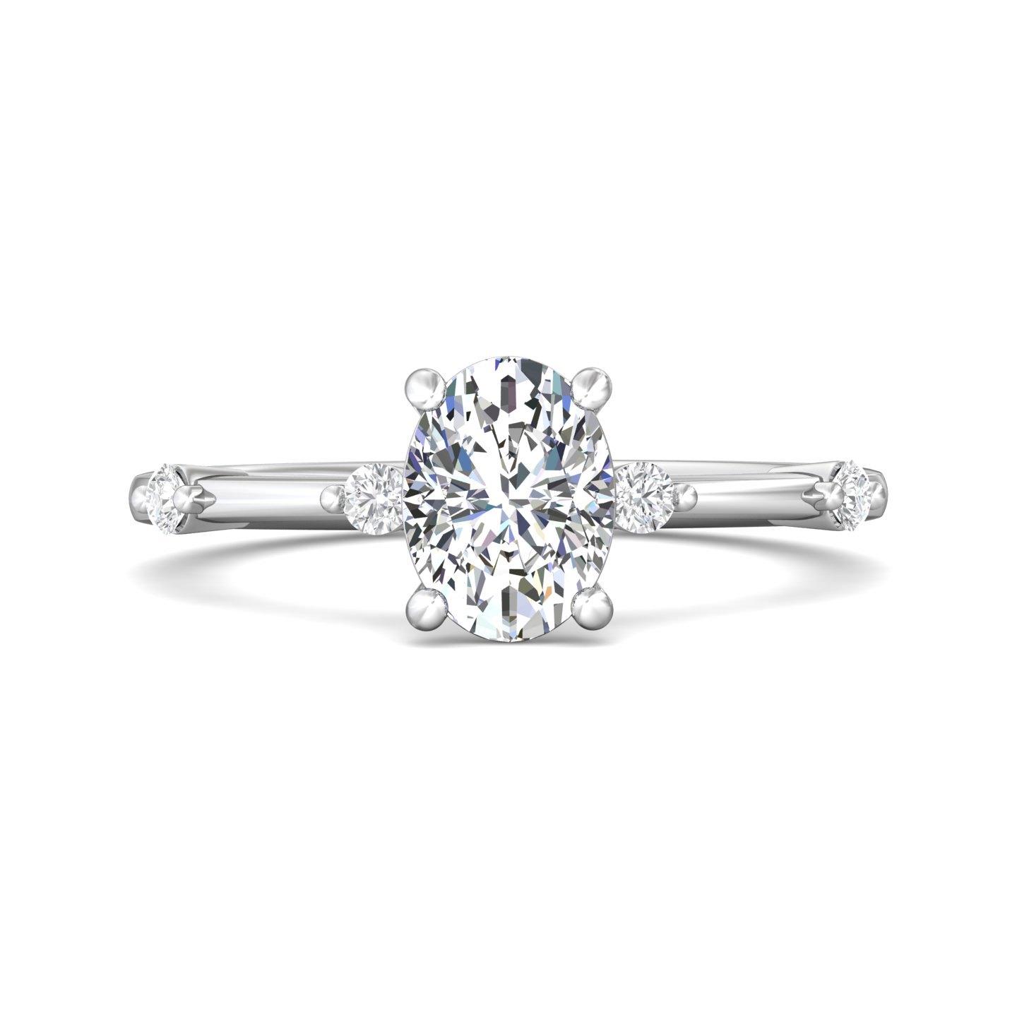 18k yellow gold and platinum round diamond engagement ring