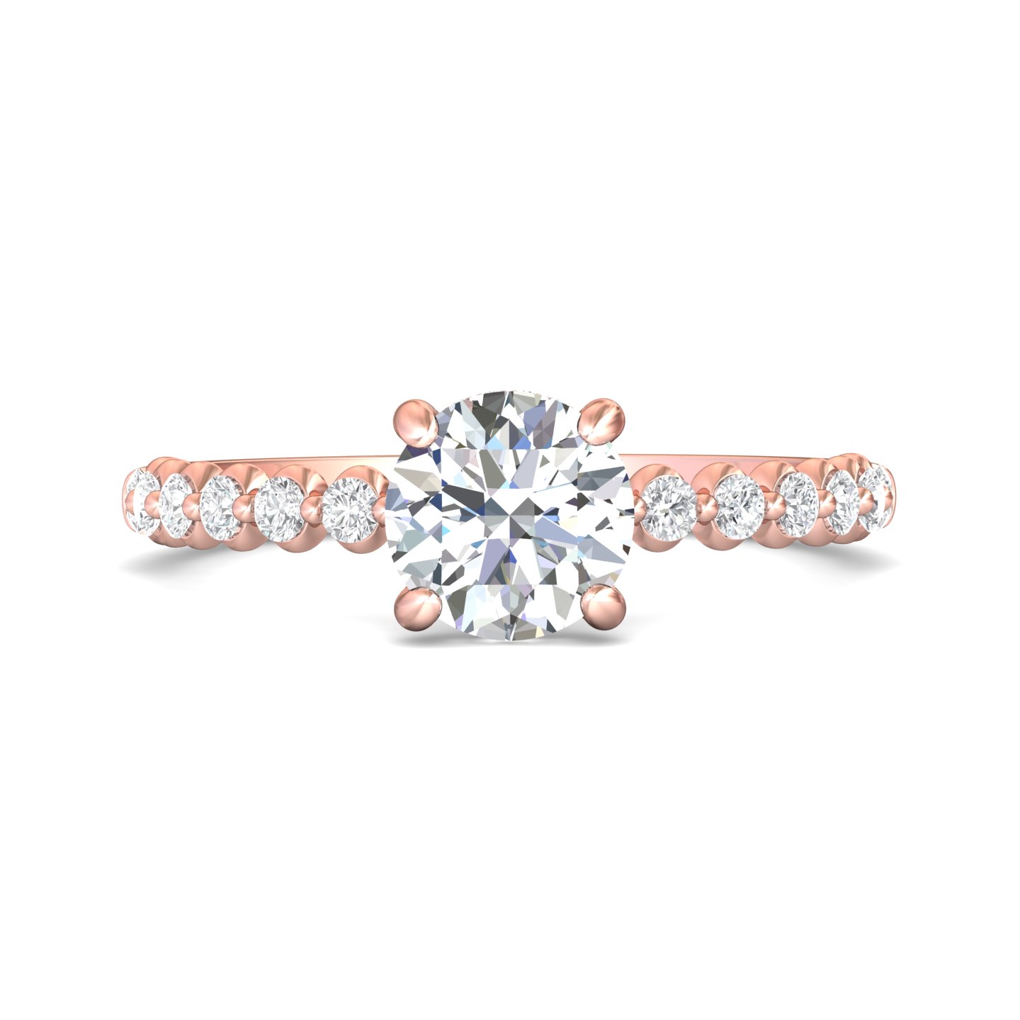  platinum round diamond engagement ring