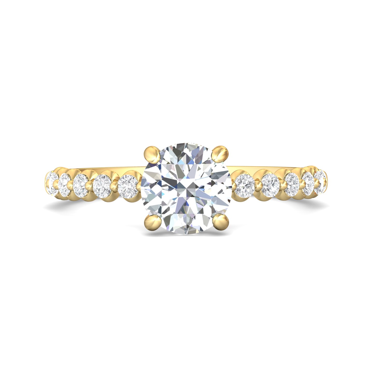  platinum round diamond engagement ring