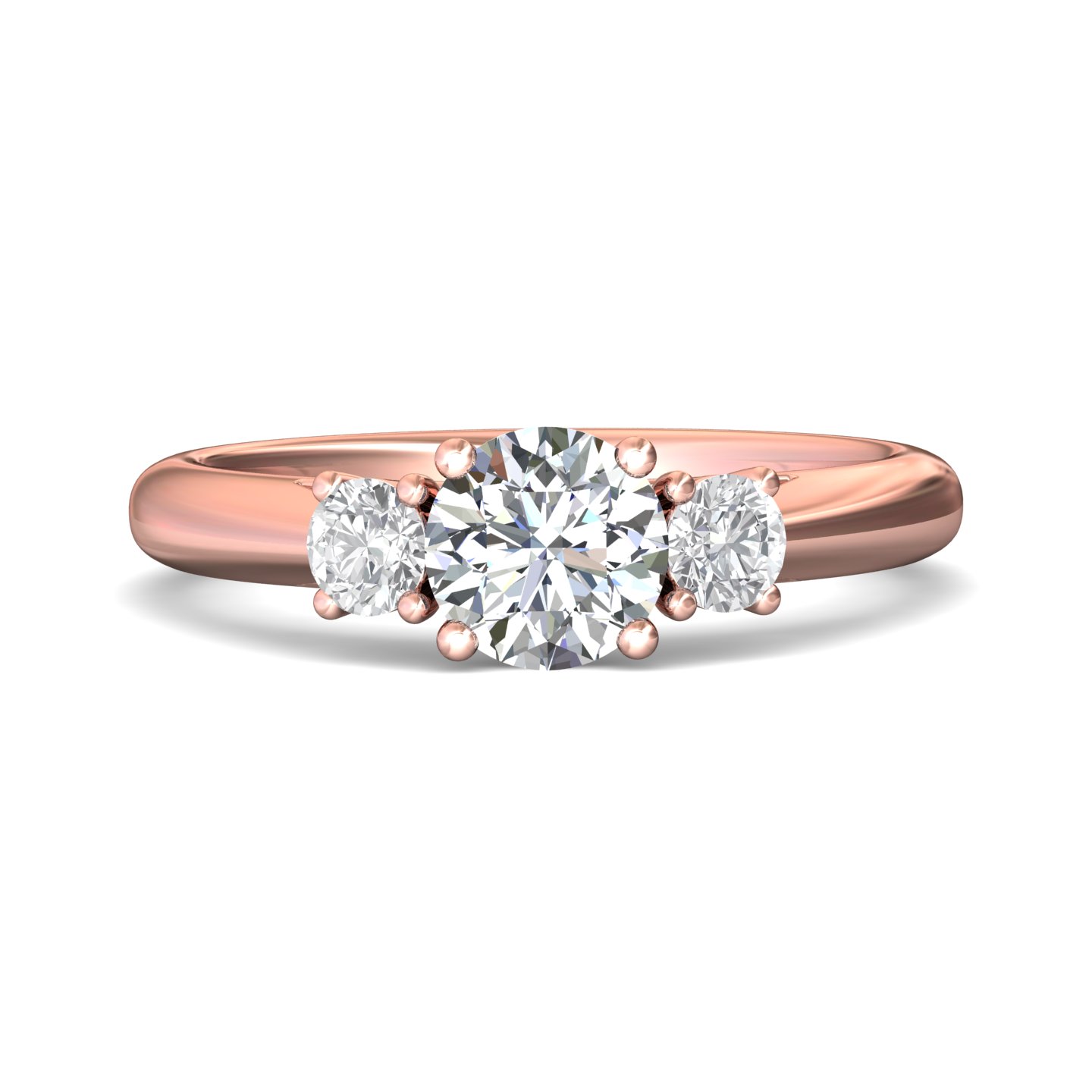  platinum round diamond engagement ring