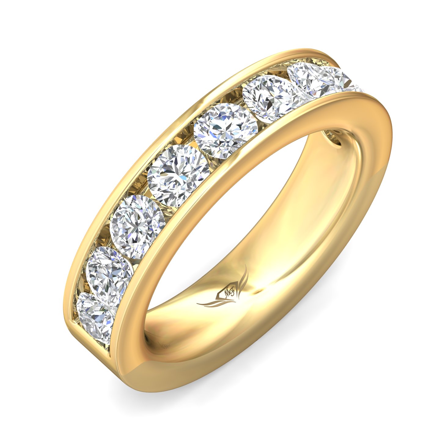 14K Yellow Gold Wedding Band