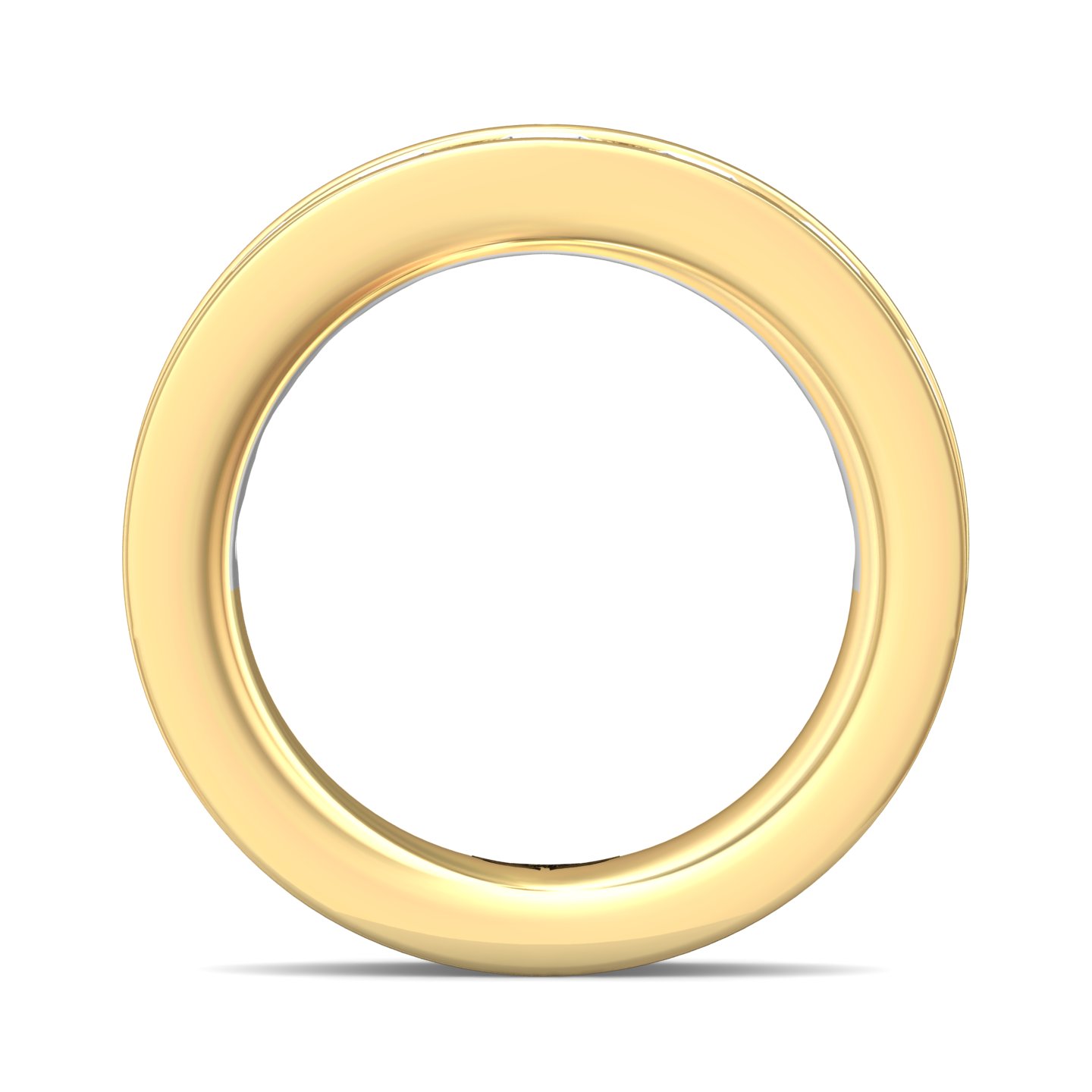 14K Yellow Gold and Platinum Wedding Band