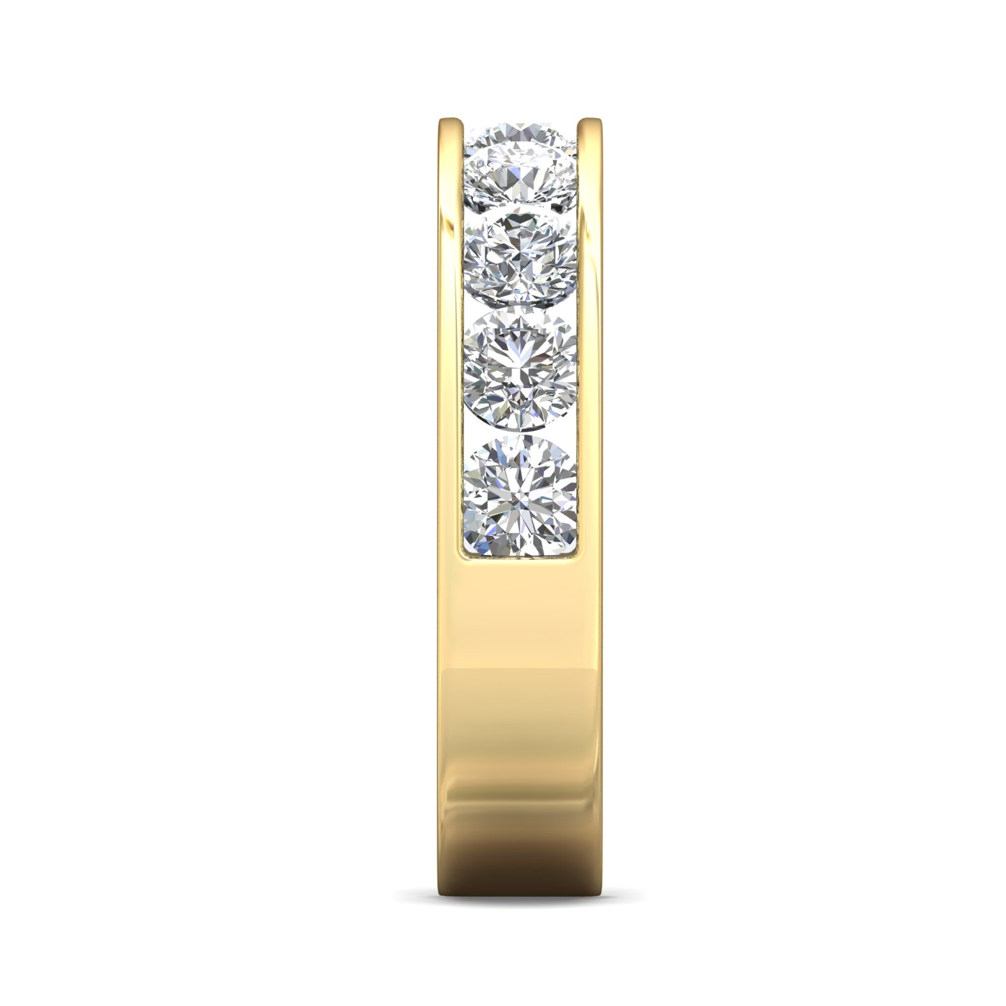 14K Yellow Gold and Platinum Wedding Band