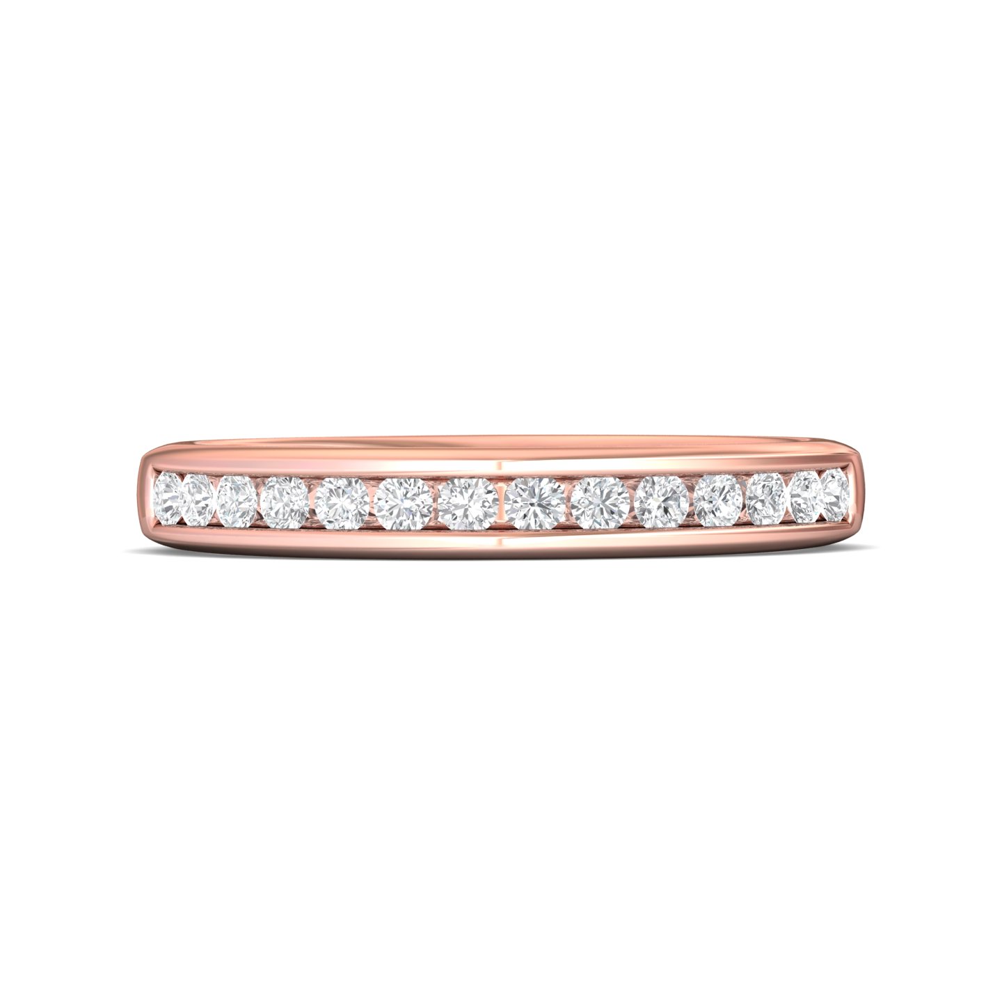 14K Rose Gold Wedding Band