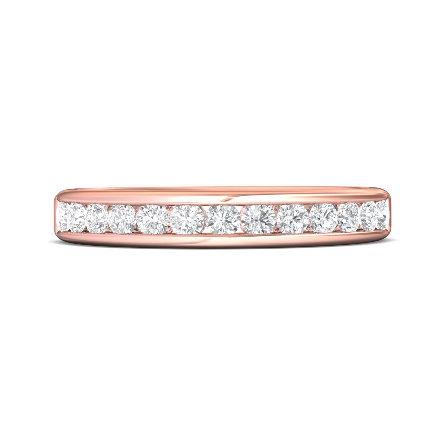 14K Rose Gold Wedding Band