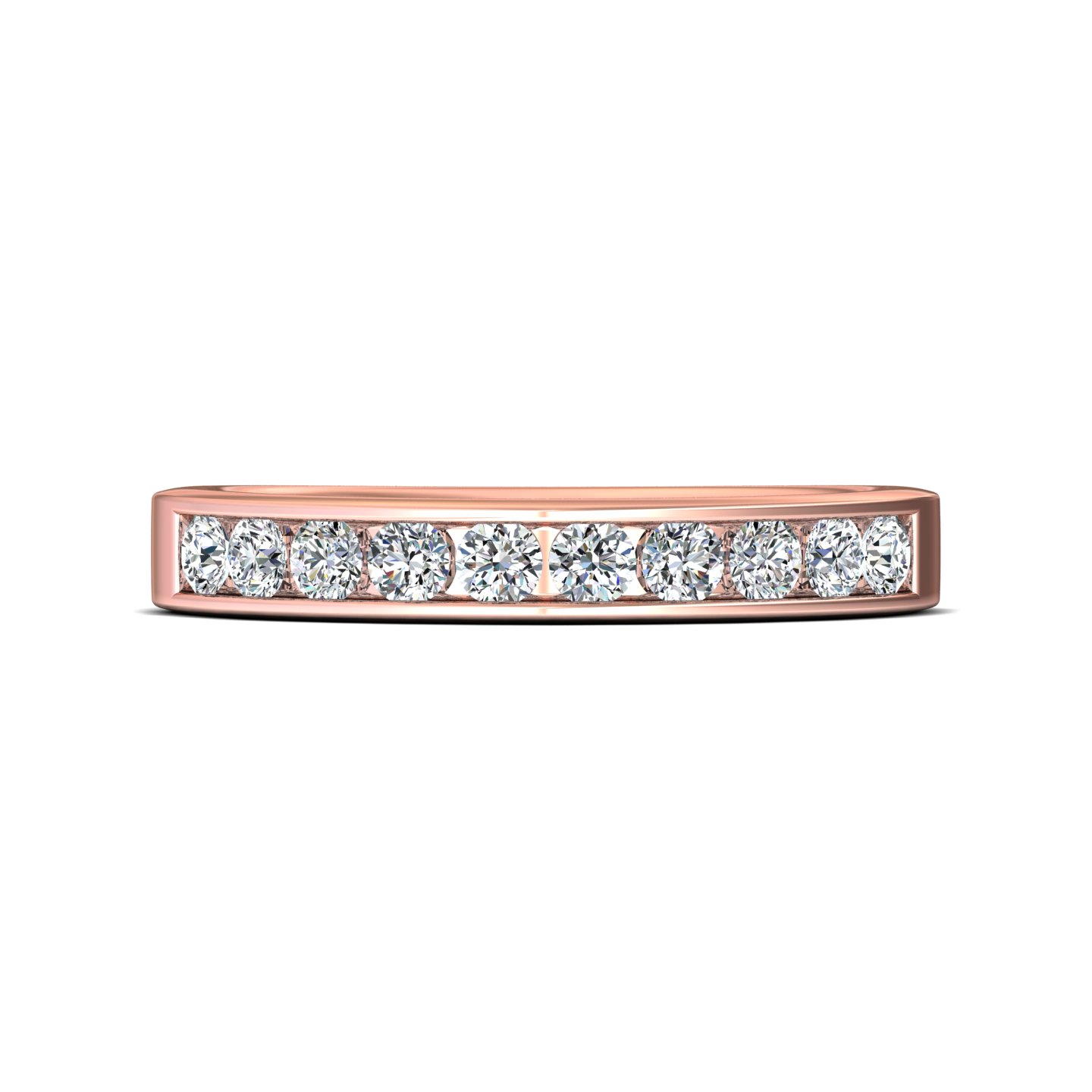 14K Rose Gold Wedding Band