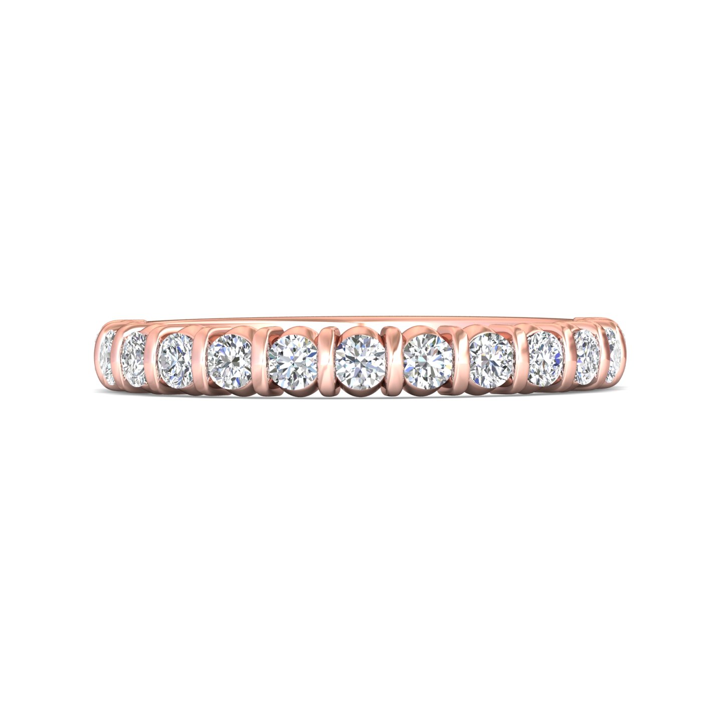 18K Rose Gold Wedding Band