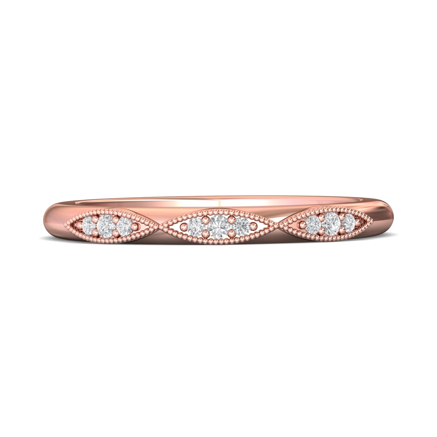 14K Rose Gold Wedding Band