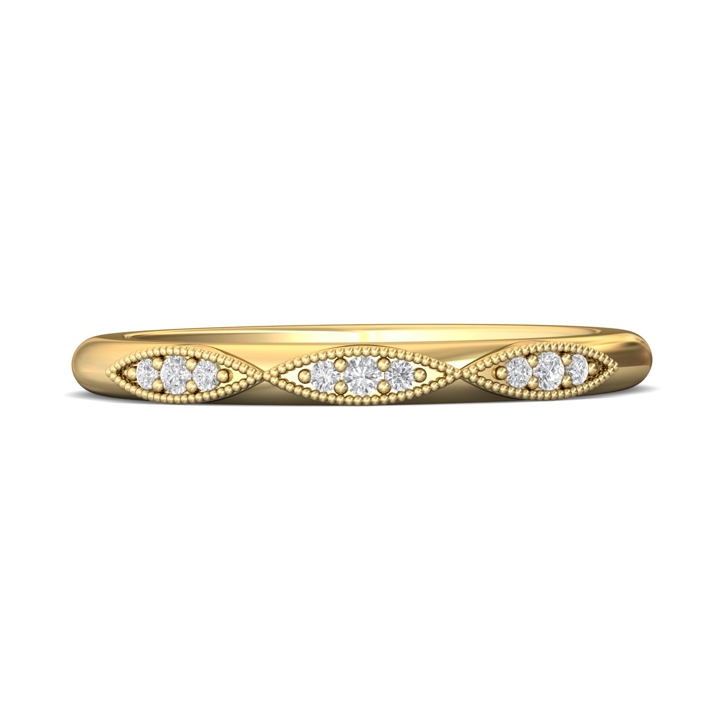 14k rose gold wedding band