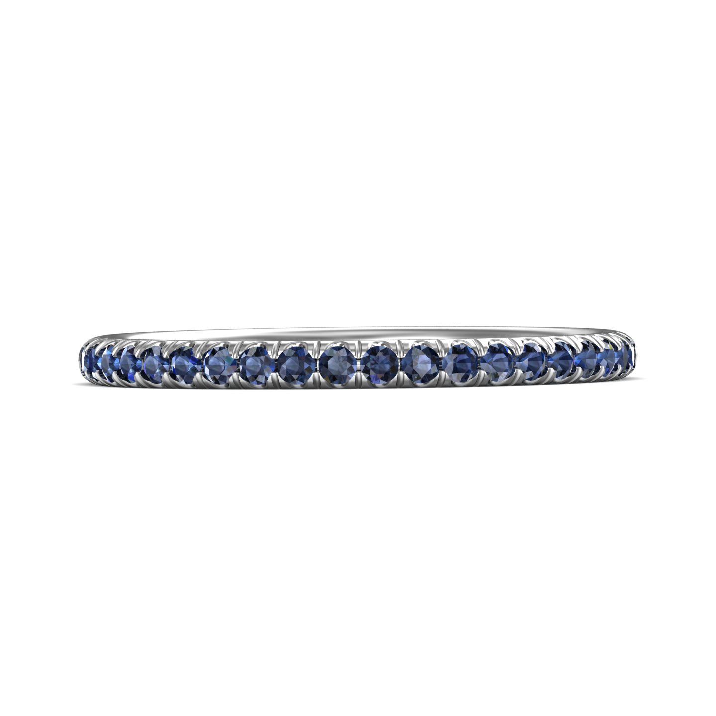 14K White Gold Wedding Band