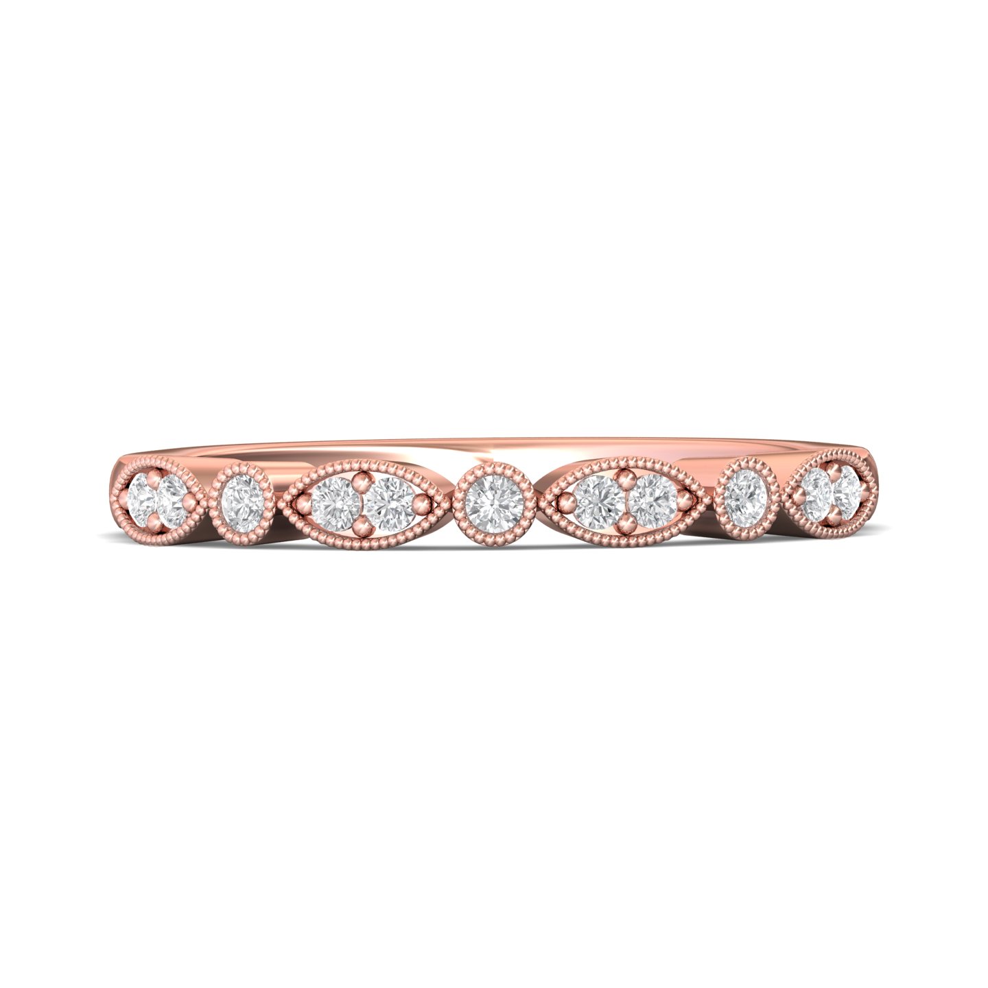 14K Rose Gold Wedding Band