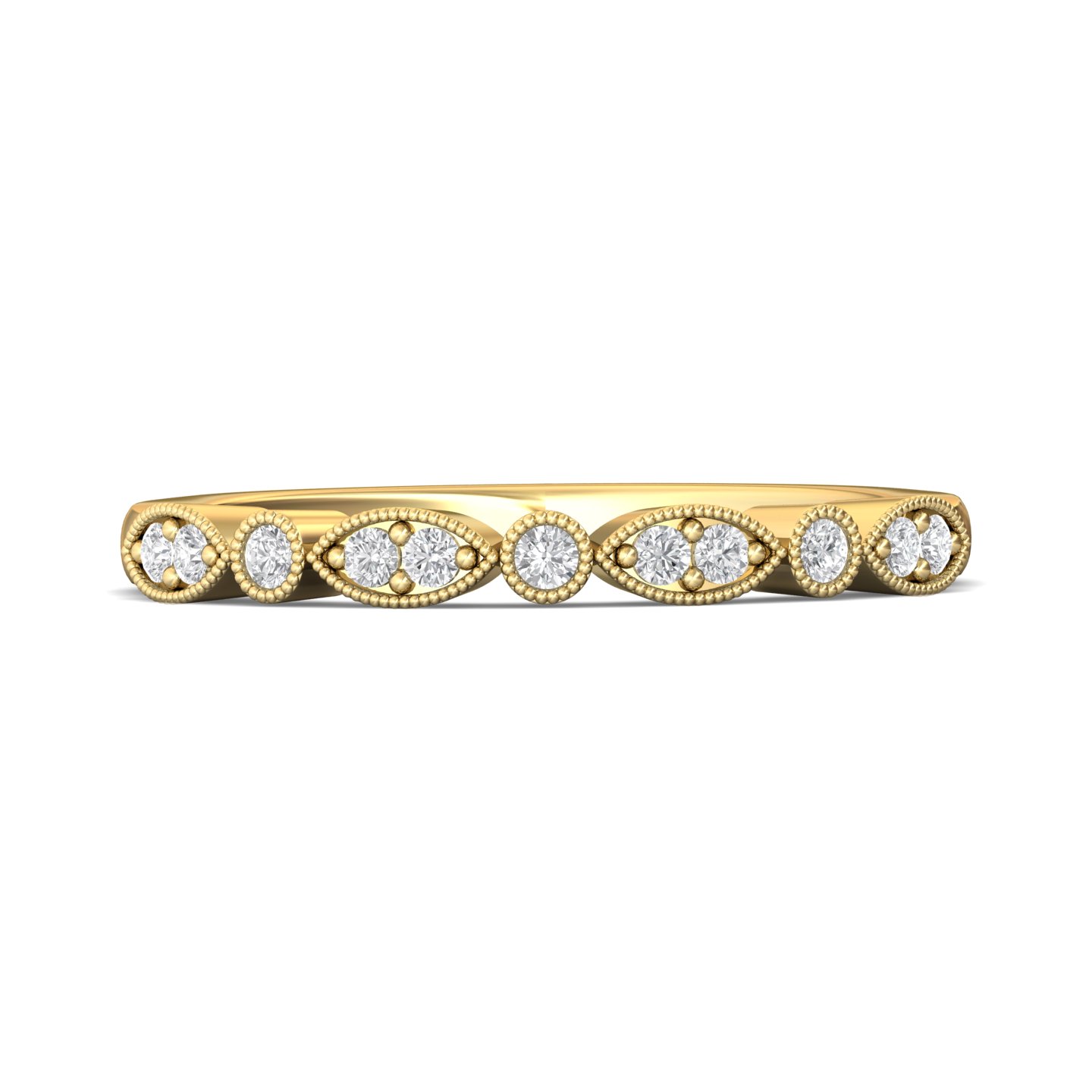 14k rose gold wedding band