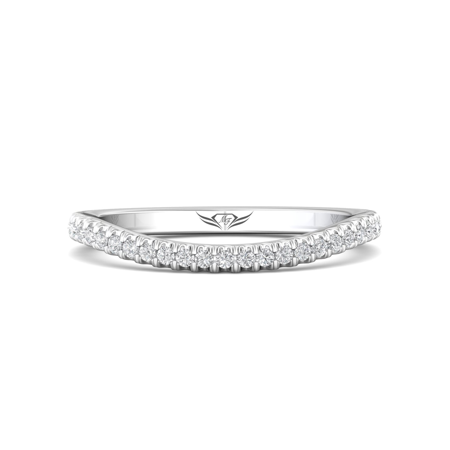 14k rose gold wedding band