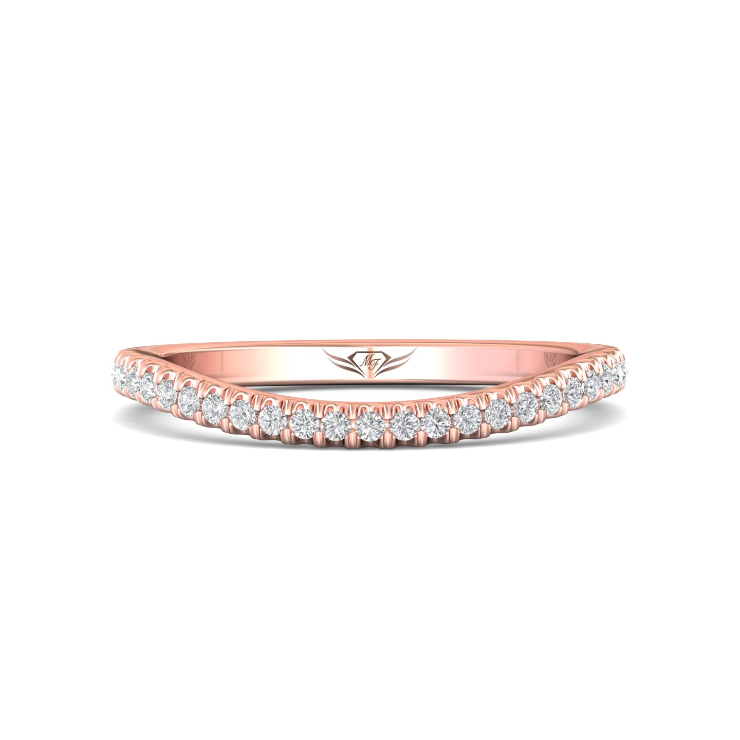 14K Rose Gold Wedding Band