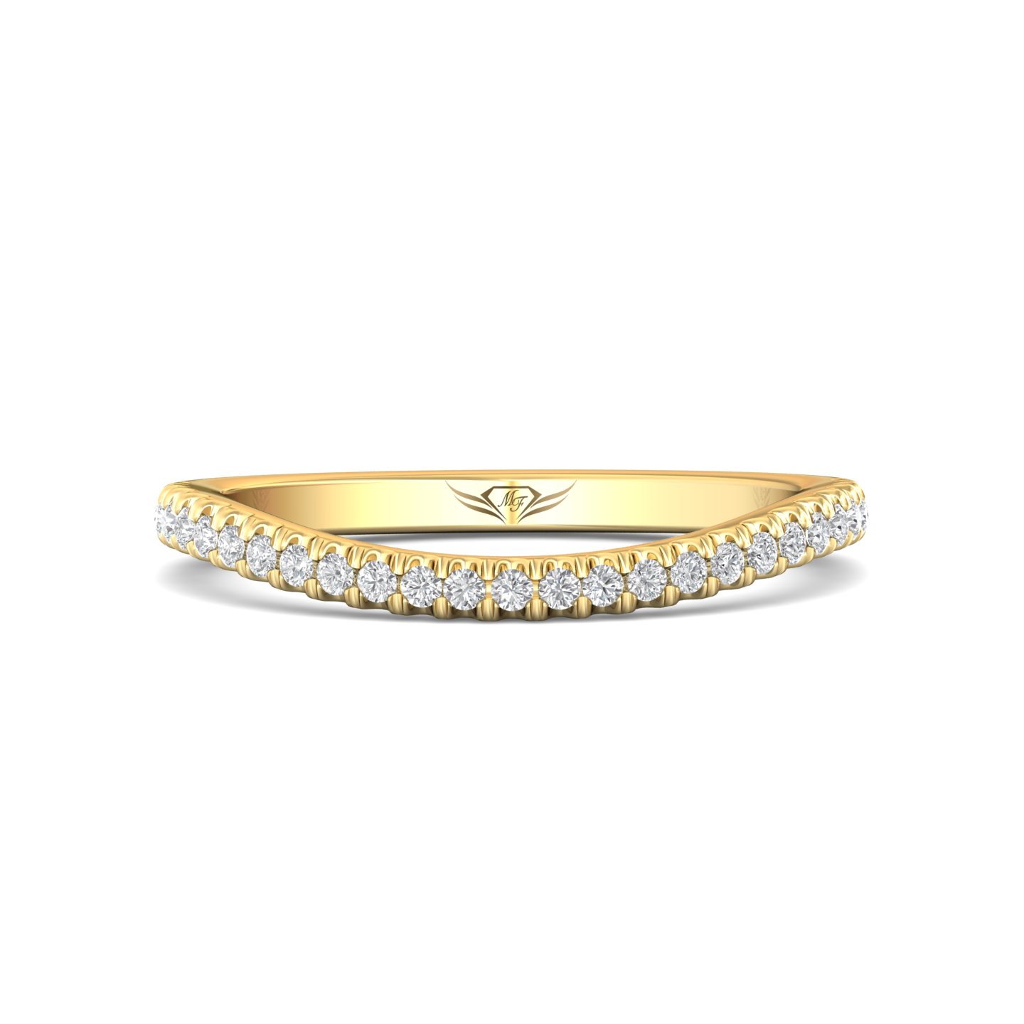 14k rose gold wedding band