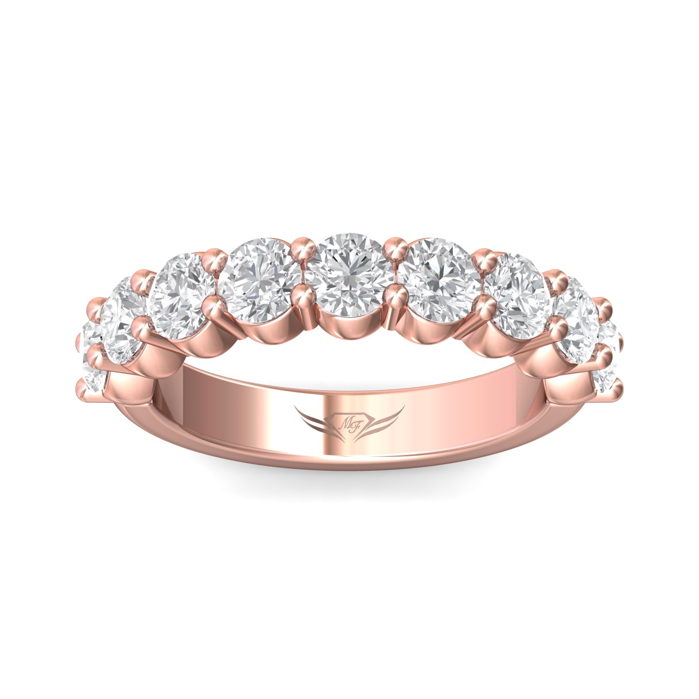 18K Rose Gold Wedding Band
