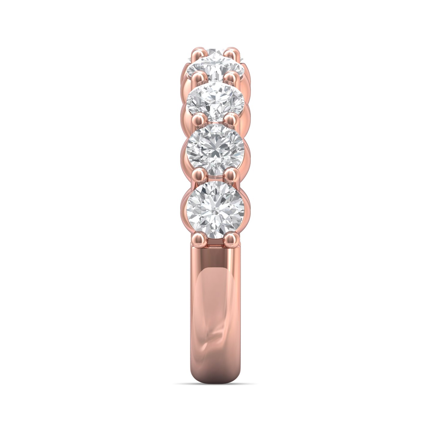 18K Rose Gold Wedding Band