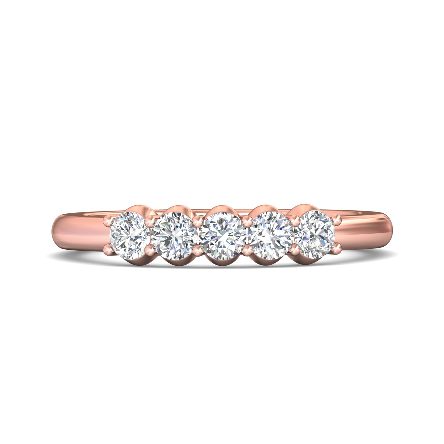 18K Rose Gold Wedding Band