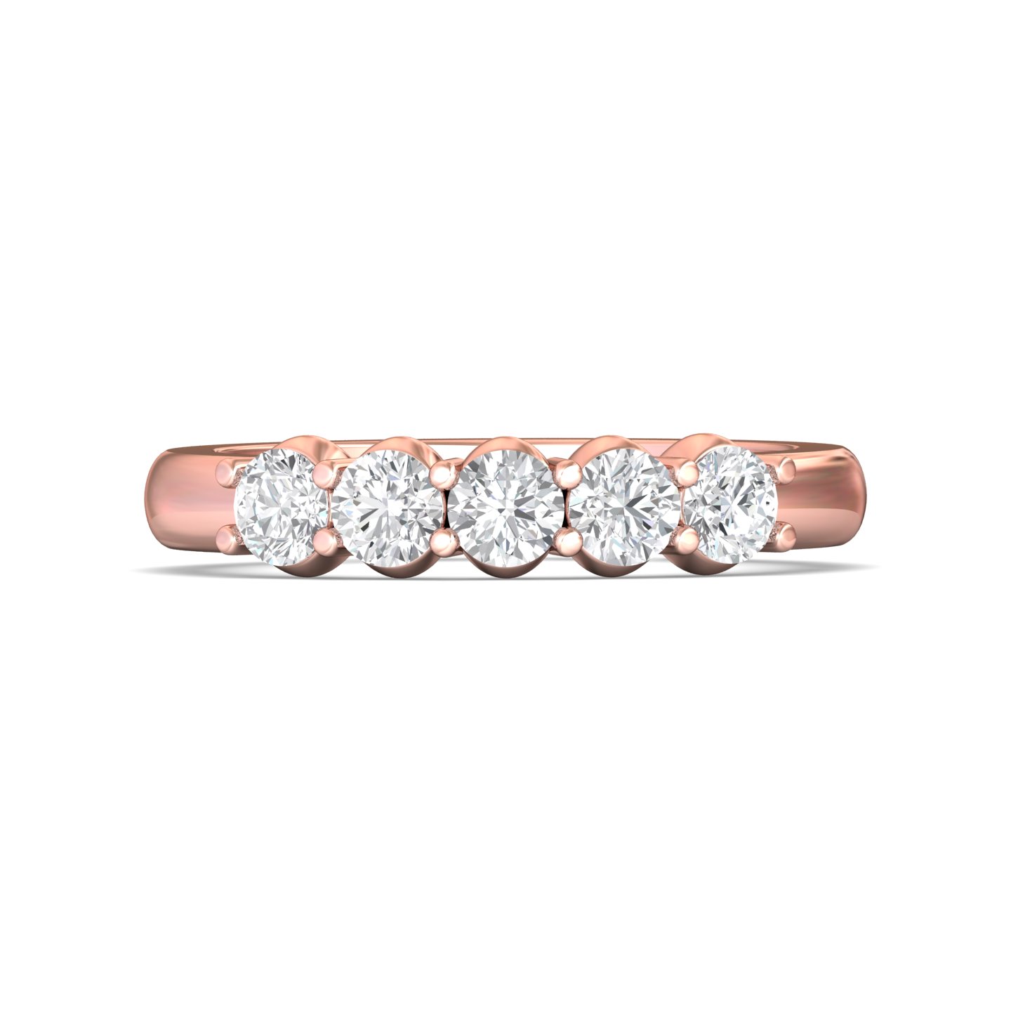 18K Rose Gold Wedding Band