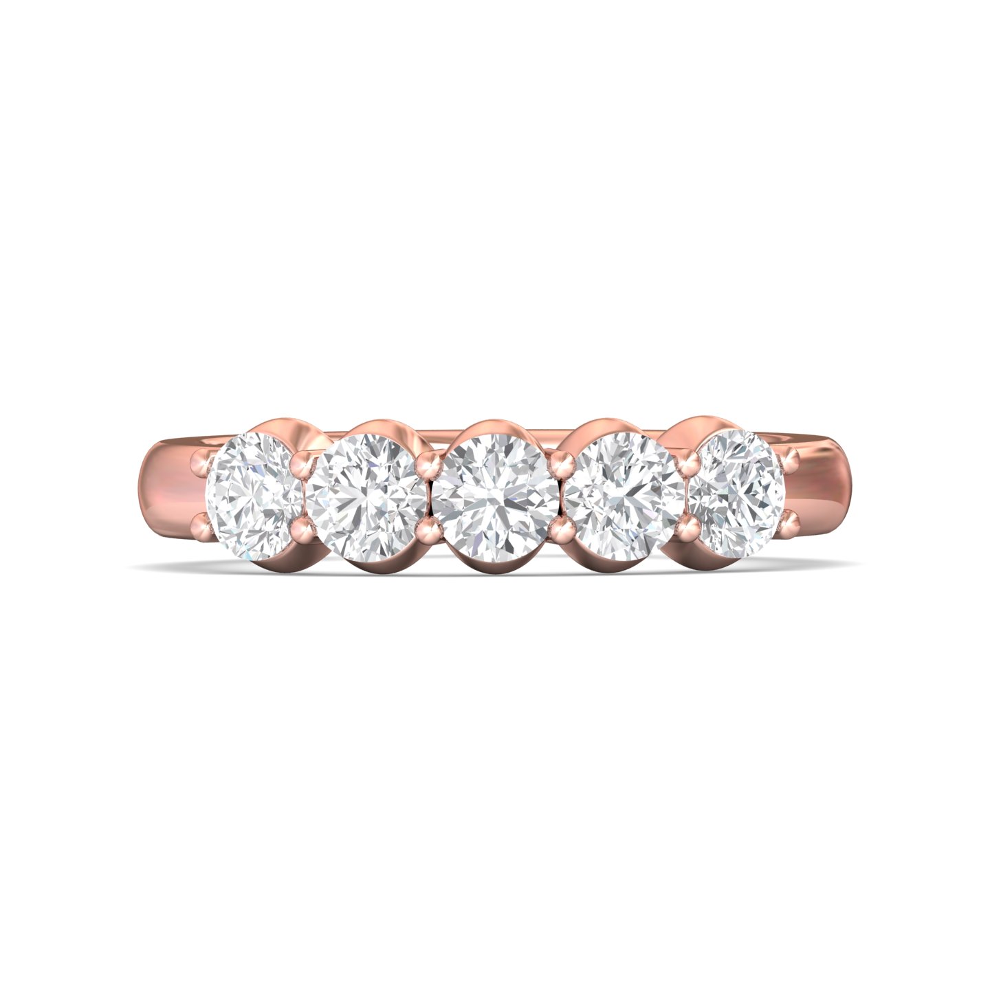 18K Rose Gold Wedding Band
