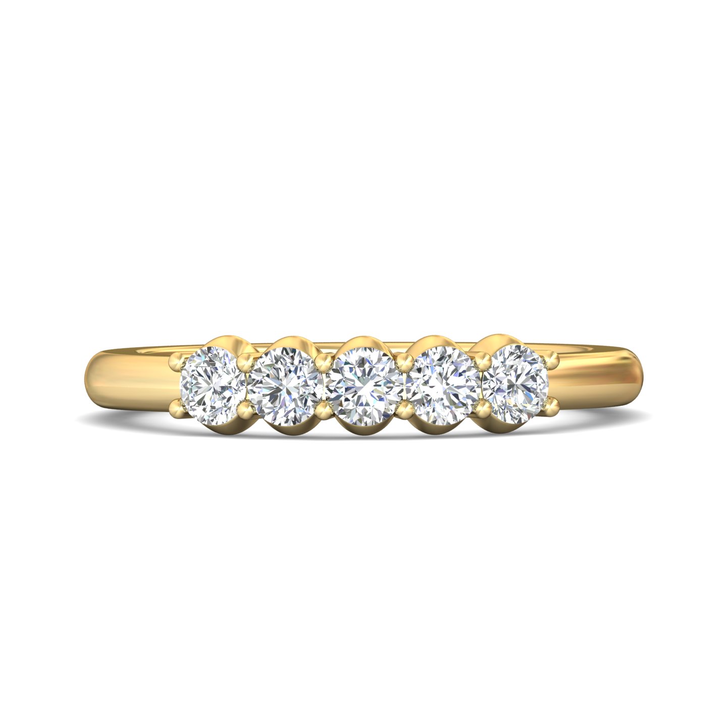 14K Yellow Gold Wedding Band