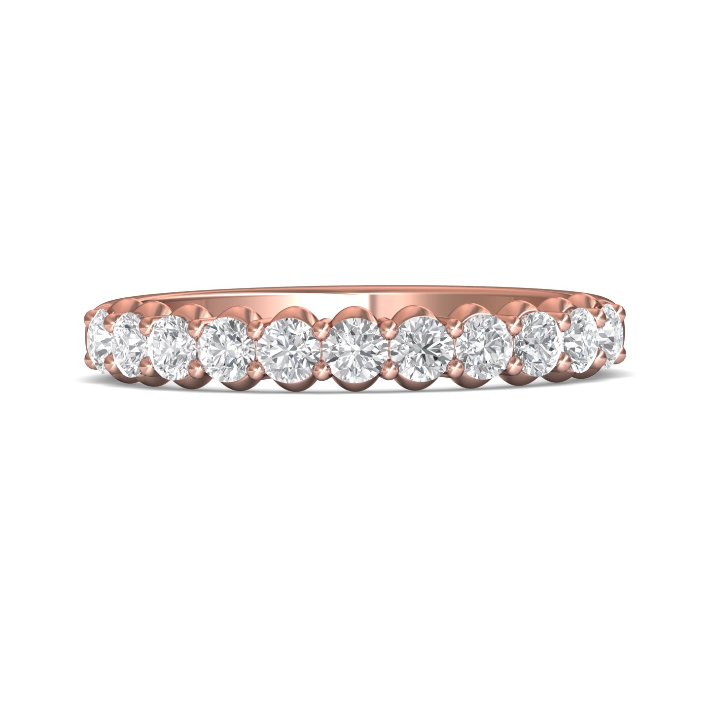 14K Rose Gold Wedding Band