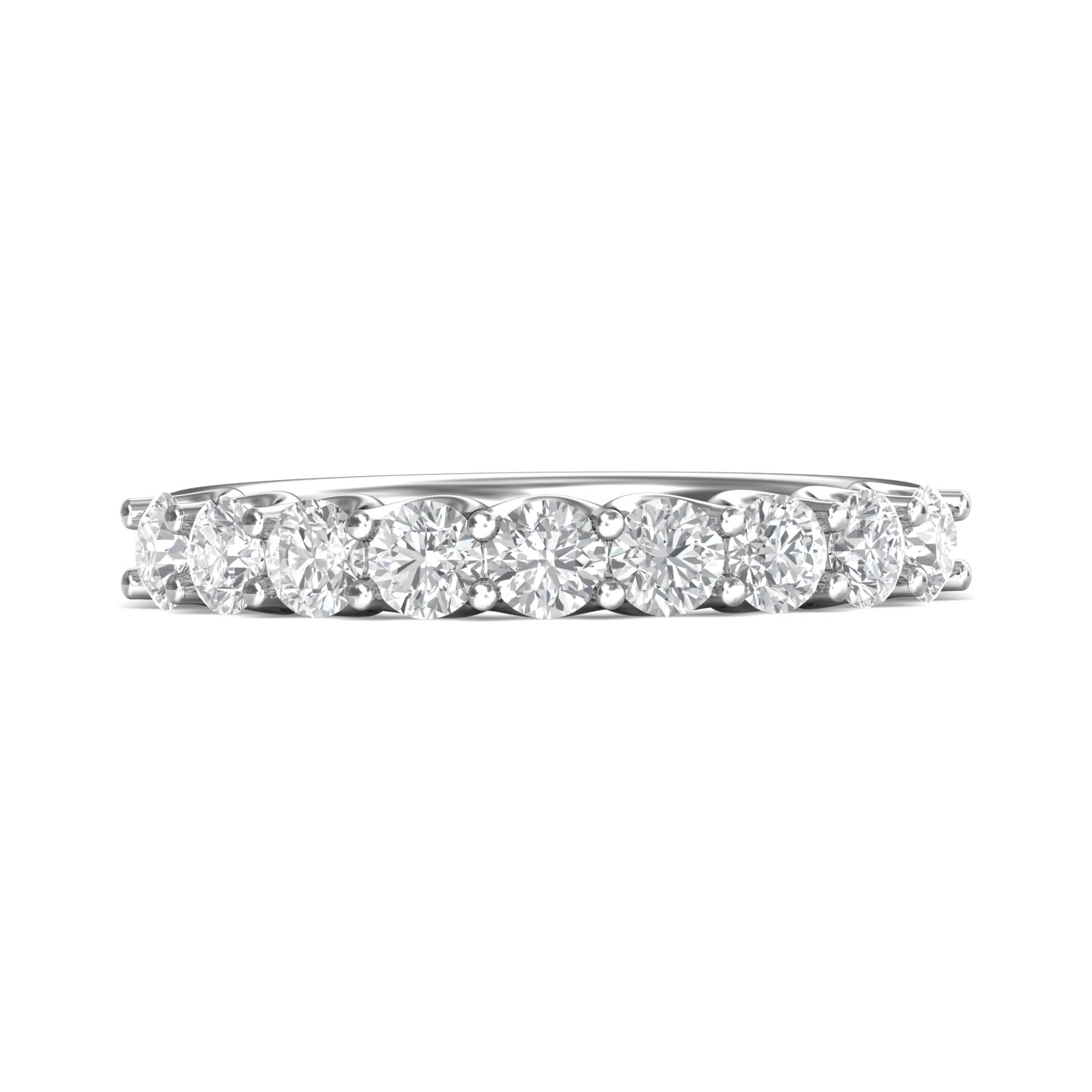 18K White Gold Wedding Band