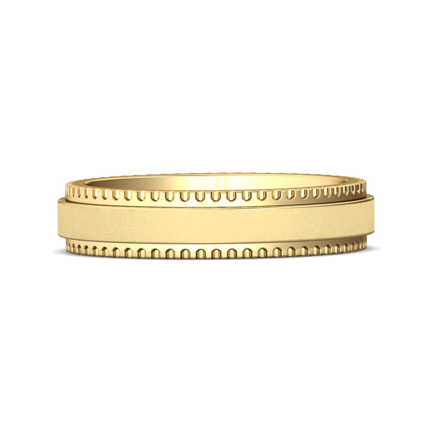 14K Yellow Gold Mens Band