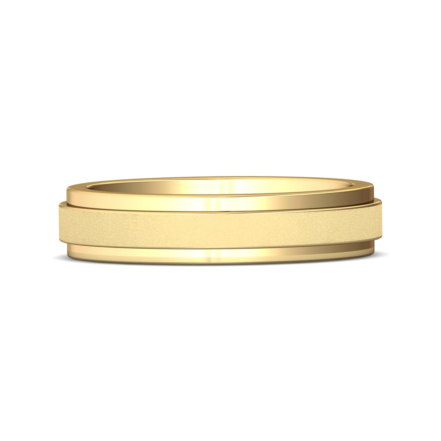 14K Yellow Gold Mens Band