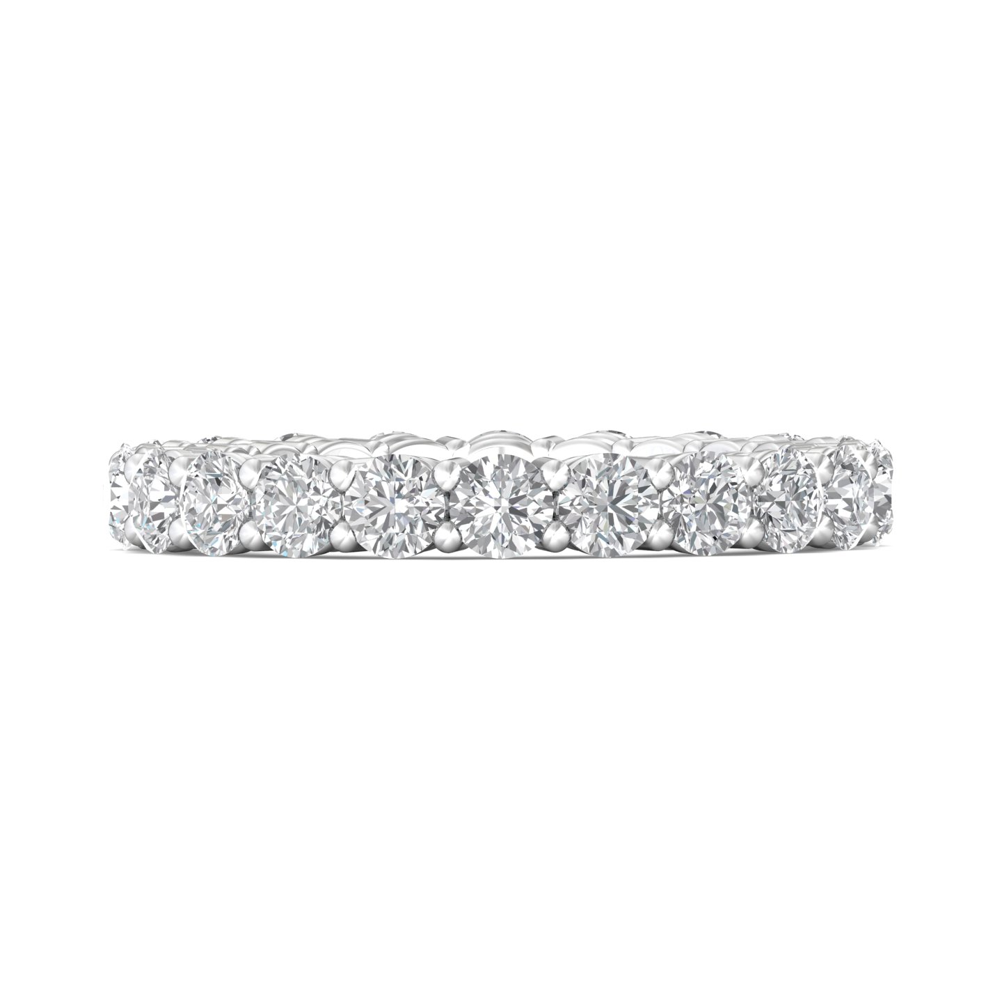 18K White Gold Wedding Band
