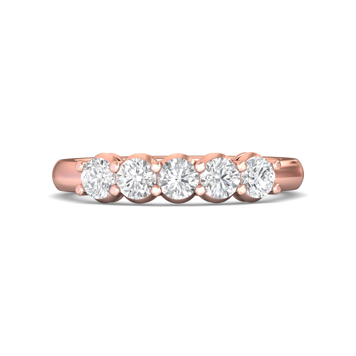14K Rose Gold Wedding Band