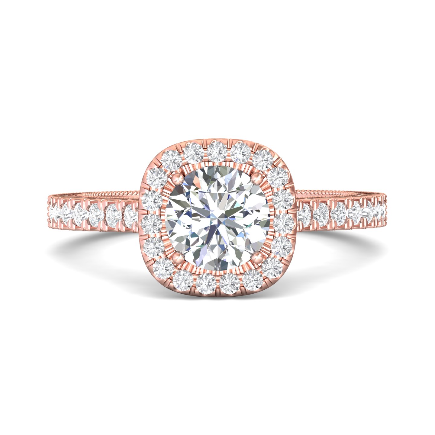 14k yellow gold asscher cut diamond engagement ring