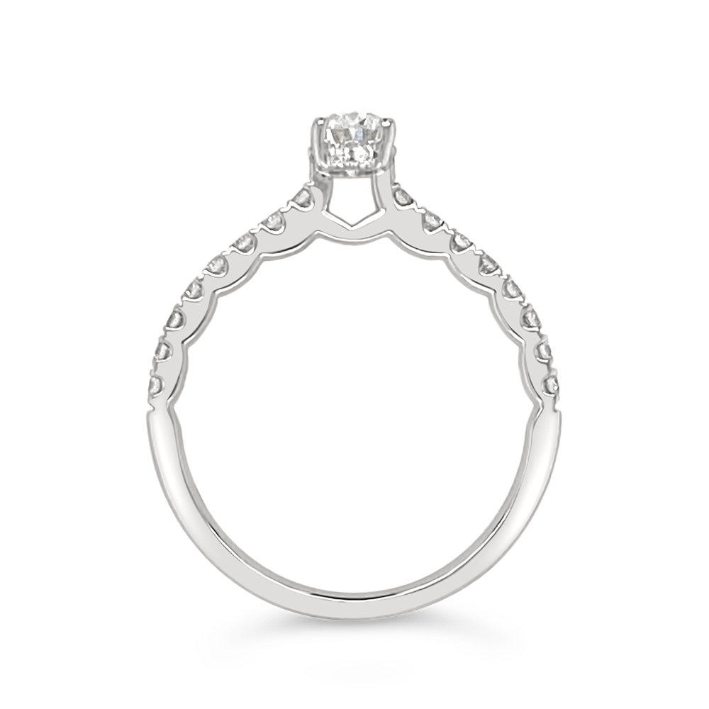 Yes By Martin Binder Oval Diamond Engagement Ring (0.76 Ct. Tw.)