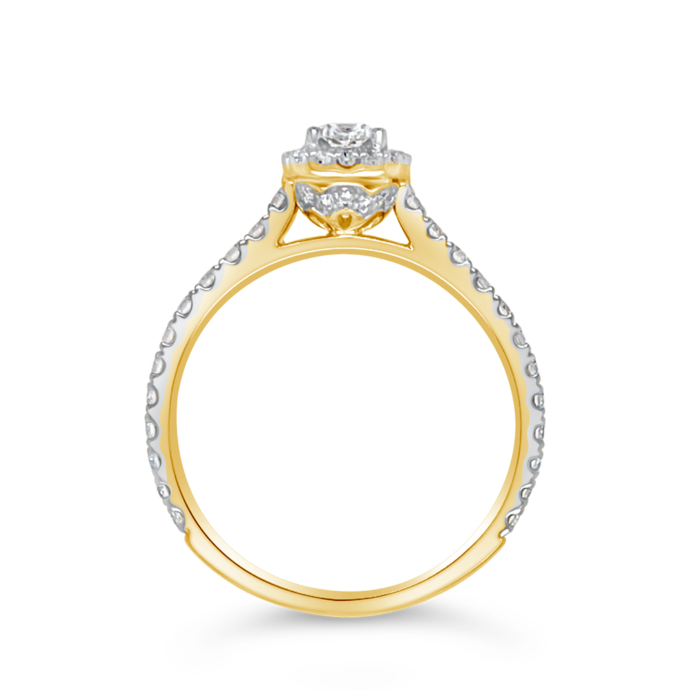 Yes By Martin Binder Cushion Diamond Engagement Ring (0.85 Ct. Tw.)