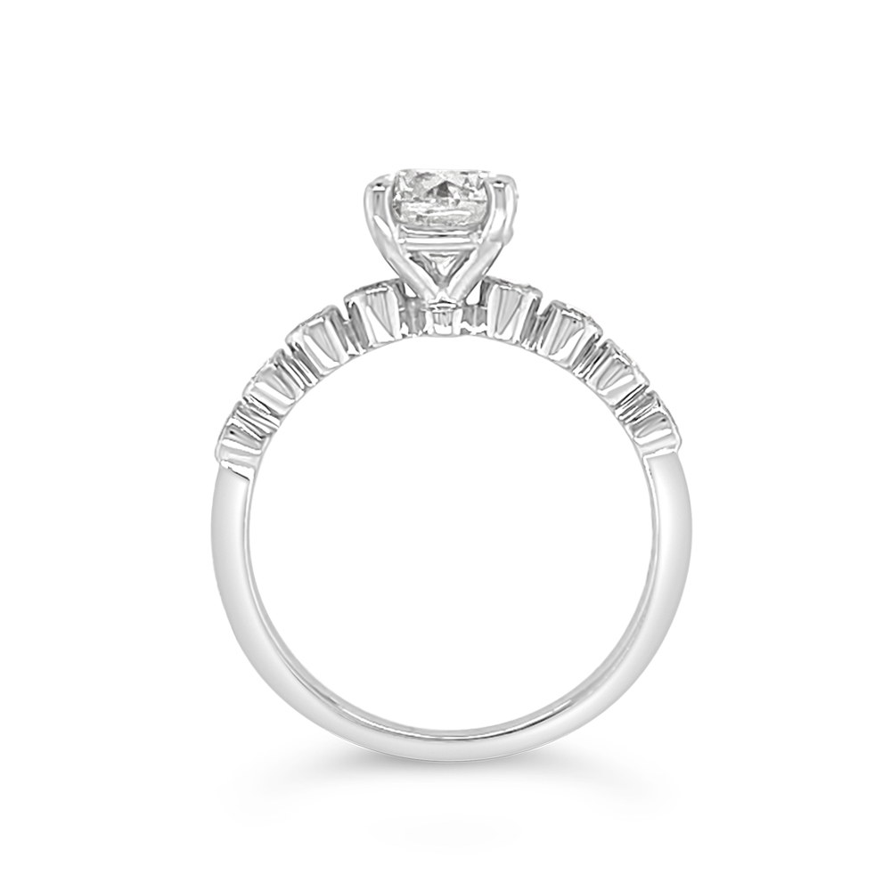 Yes By Martin Binder Diamond Side Stone Engagement Ring (1.20 Ct. Tw.)