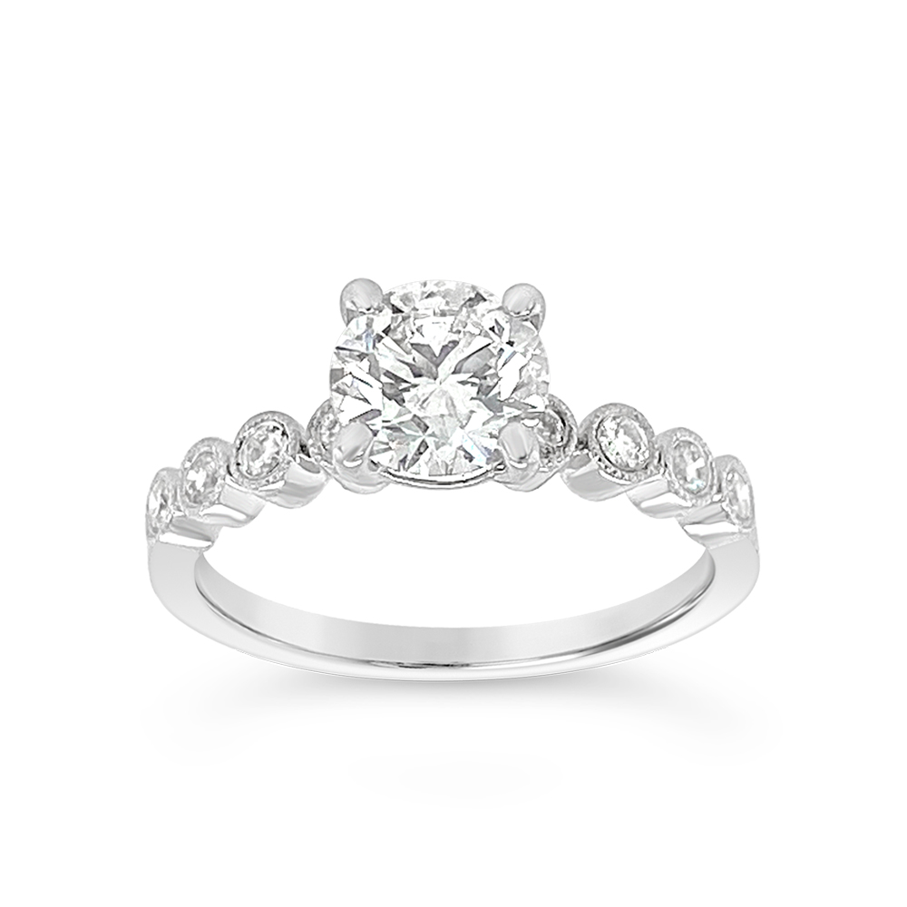 Yes By Martin Binder Diamond Side Stone Engagement Ring (1.20 Ct. Tw.)