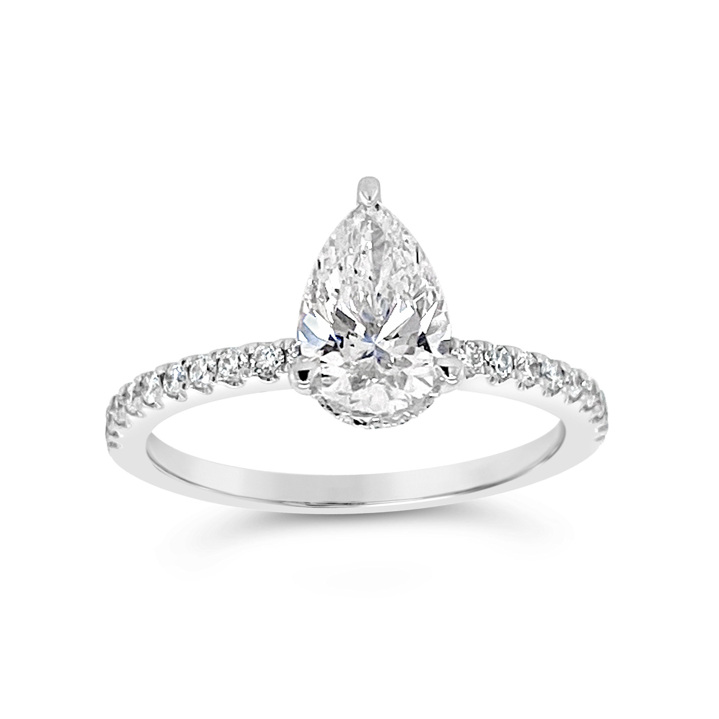 Yes By Martin Binder Pear Diamond Engagement Ring (1.16 Ct. Tw.)