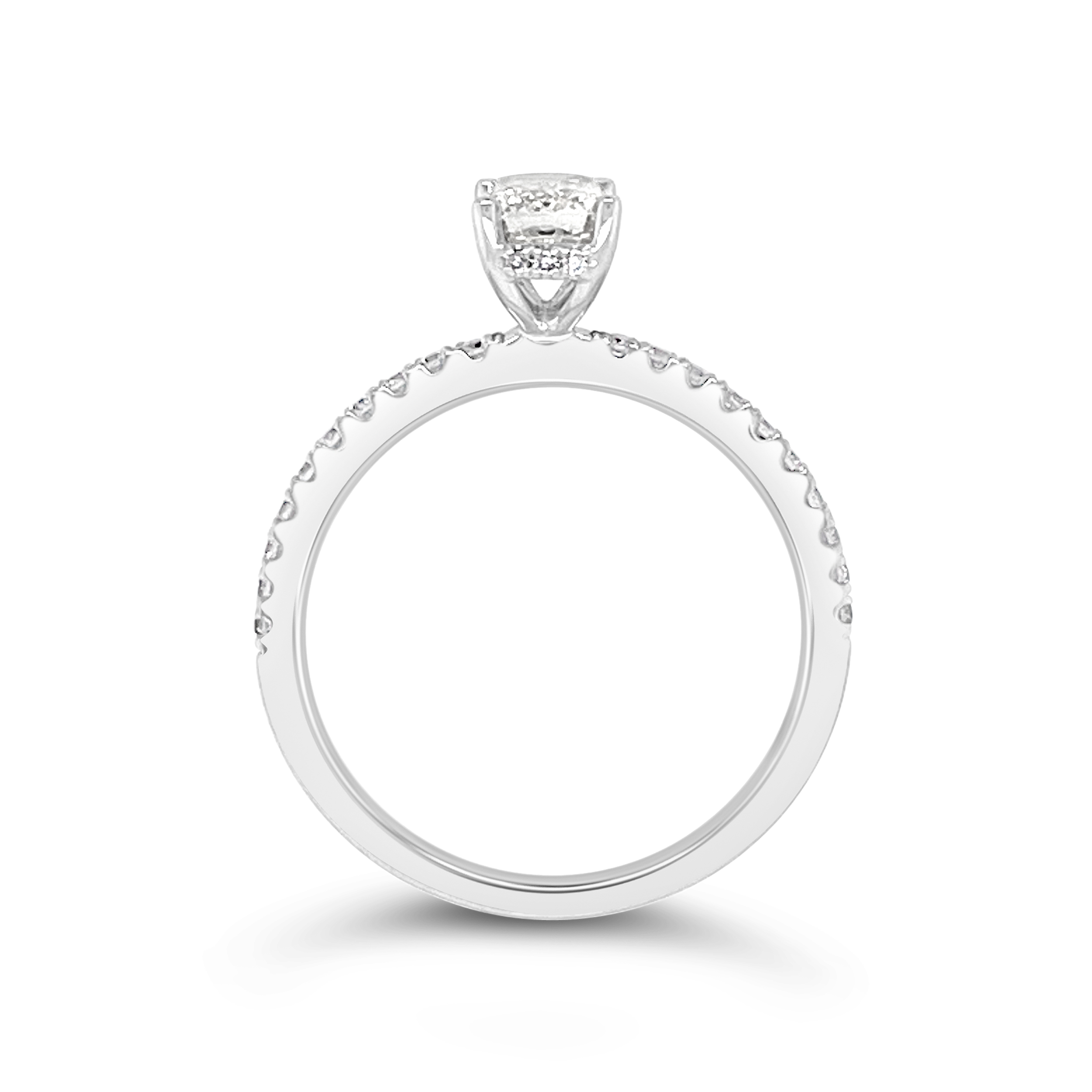 Yes By Martin Binder Emerald Diamond Engagement Ring (1.13 Ct. Tw.)