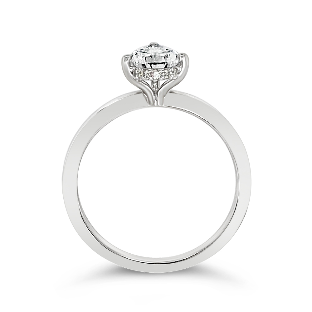 Yes By Martin Binder Pear Solitaire Diamond Engagement Ring (1.10 Ct. Tw.)