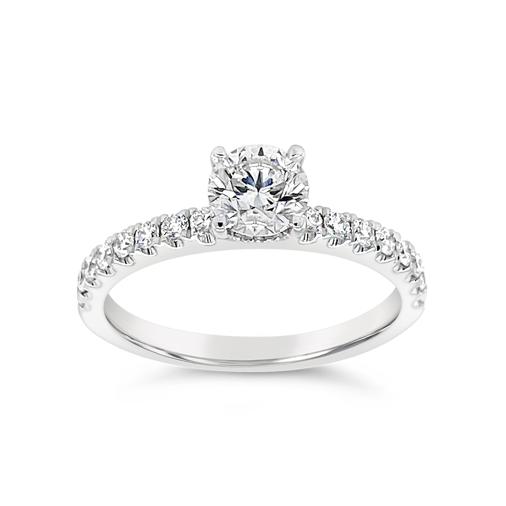 Yes By Martin Binder Round Diamond Engagement Ring (0.92 Ct. Tw.)