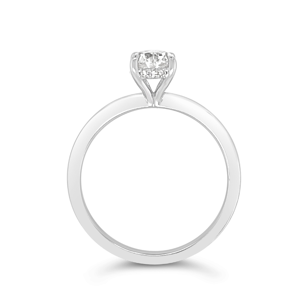 Yes By Martin Binder Oval Solitaire Diamond Engagement Ring (0.81 Ct. Tw.)