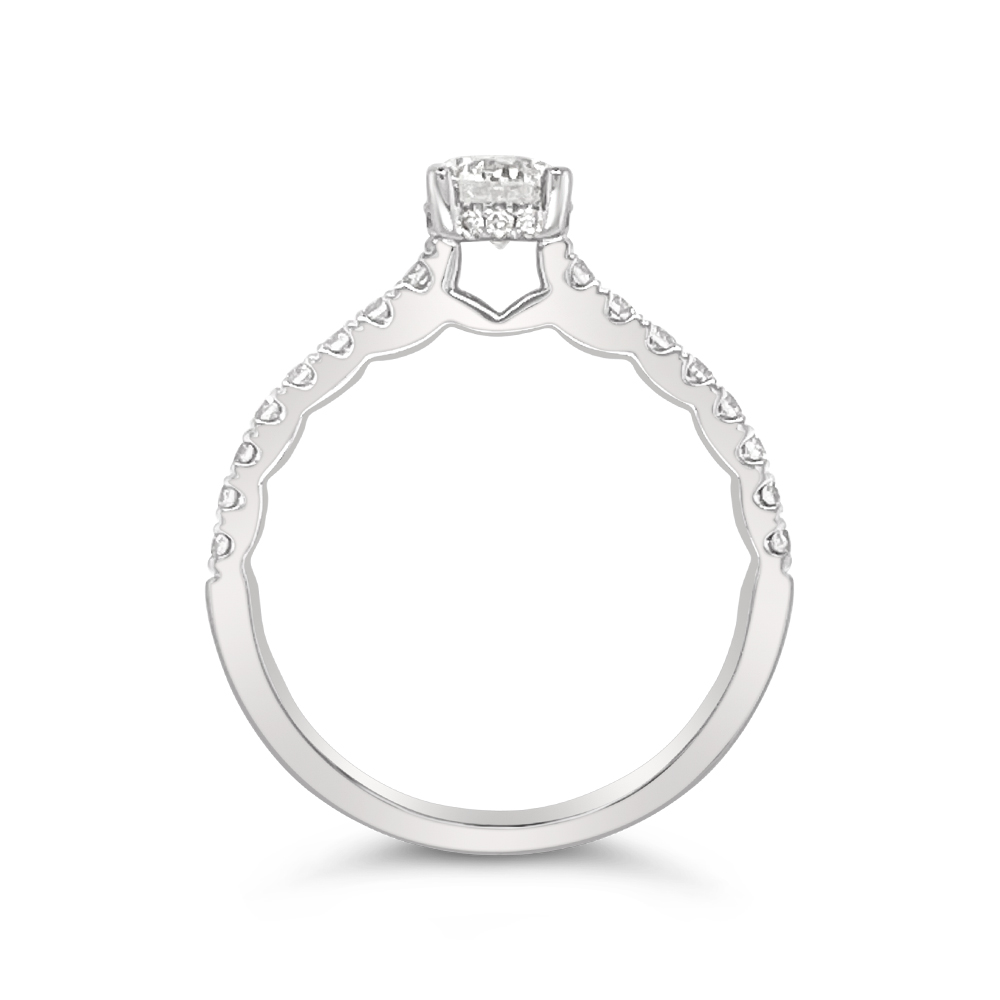 Yes By Martin Binder Round Diamond Engagement Ring (0.83 Ct. Tw.)