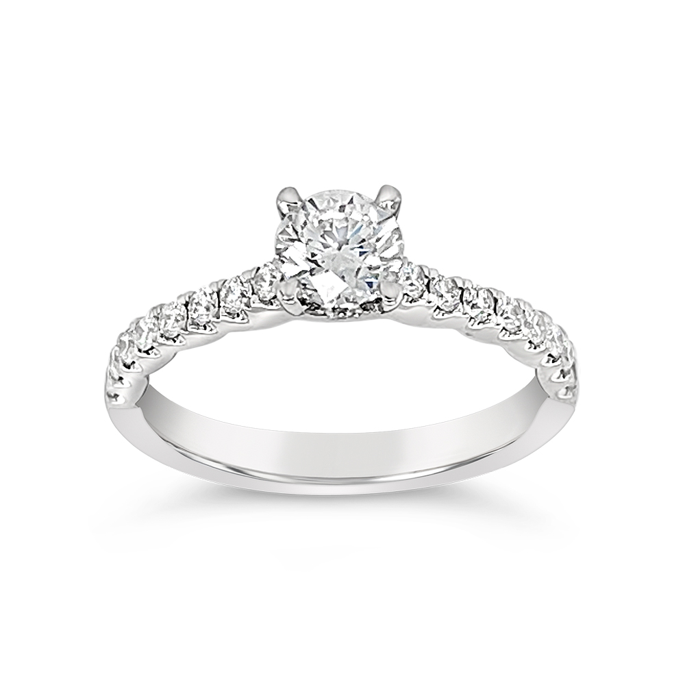 Yes By Martin Binder Round Diamond Engagement Ring (0.83 Ct. Tw.)