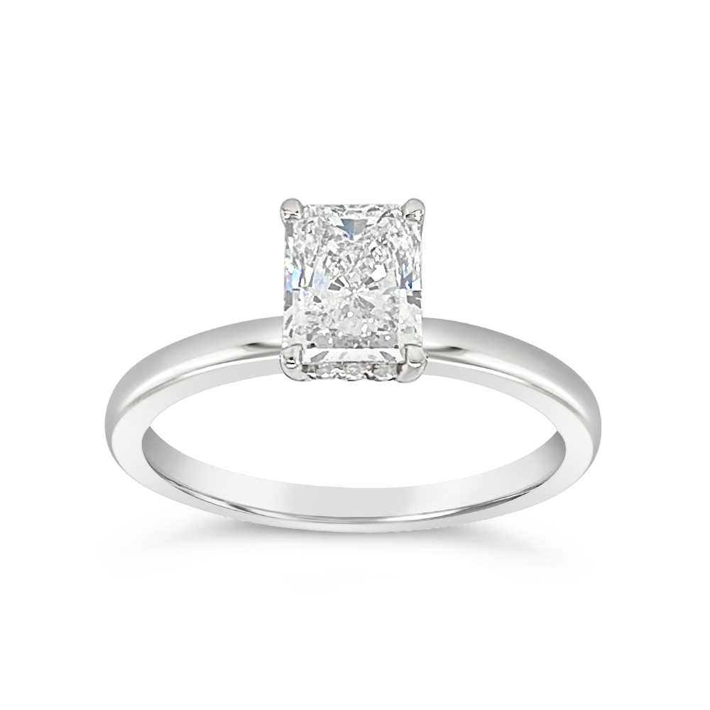 Yes By Martin Binder Radiant Solitaire Diamond Engagement Ring (0.98 Ct. Tw.)