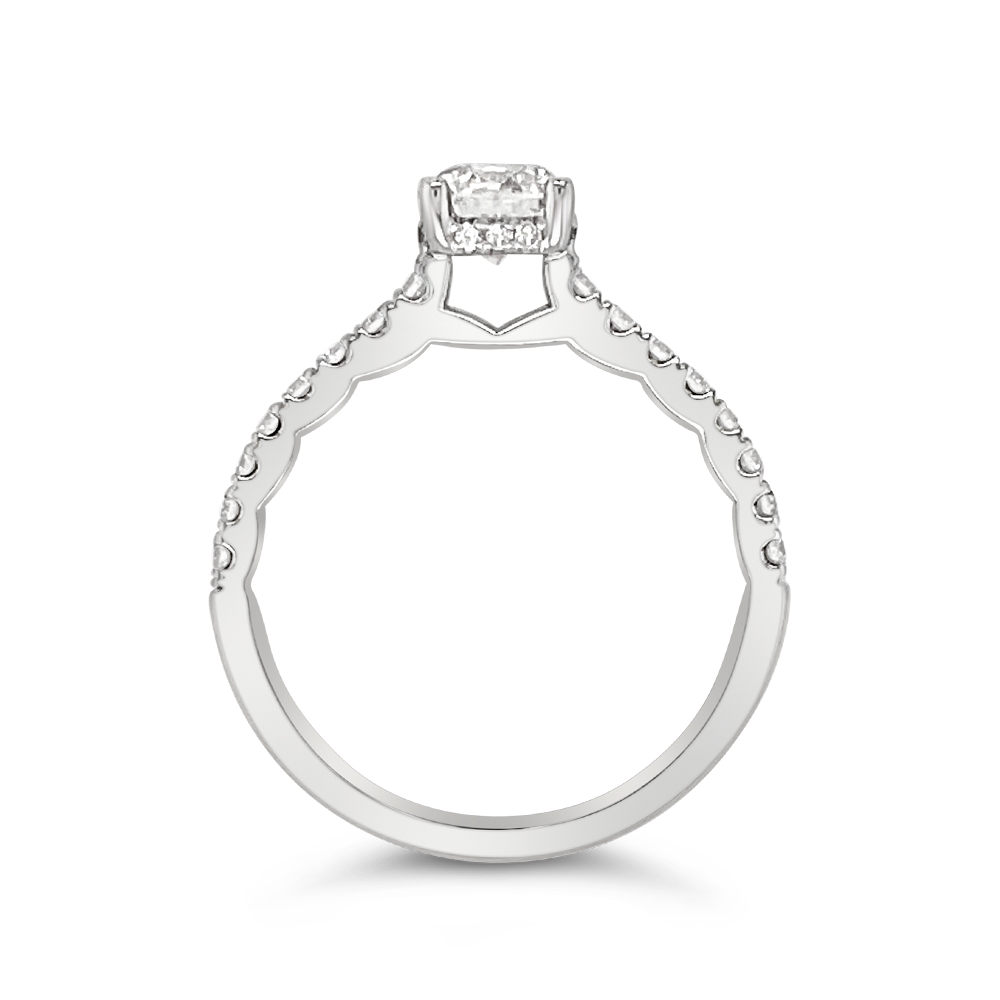 Yes By Martin Binder Round Diamond Engagement Ring (1.02 Ct. Tw.)